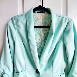 Mint Peacoat Blazer